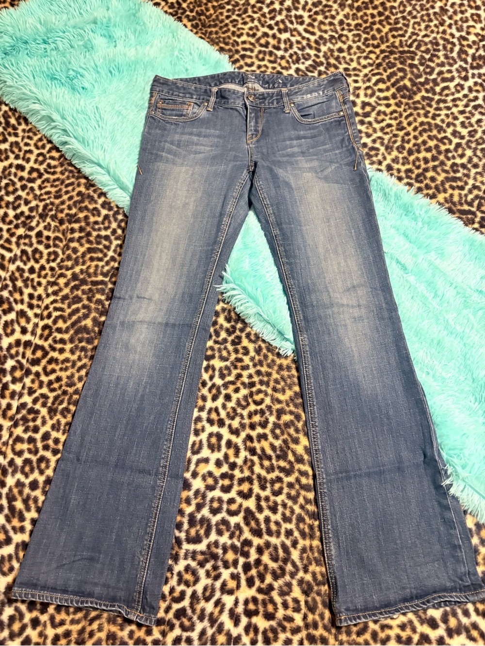 Express Women’s Blue Flare Jeans